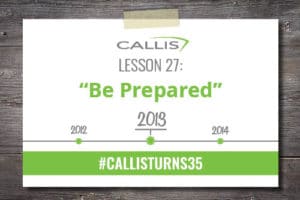 Lesson 27 - Be Prepared