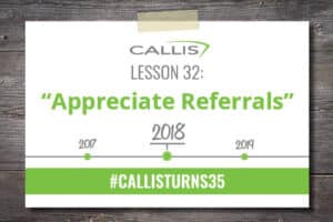 Lesson 32 - Appreciate Referrals