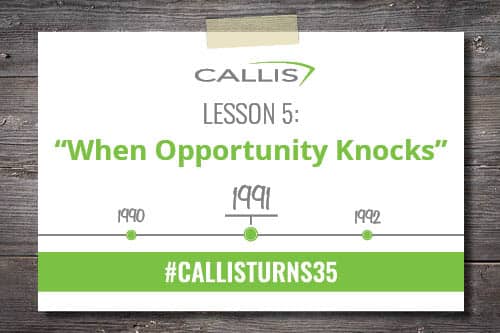 Lesson 5 - When Opportunity Knocks