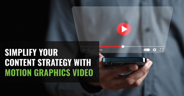 Simplify Your Content Strategy with Motion Graphics Video