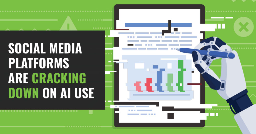 Social media platforms are cracking down on AI use