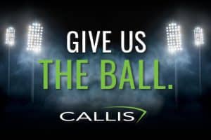 Give us the ball with Callis logo