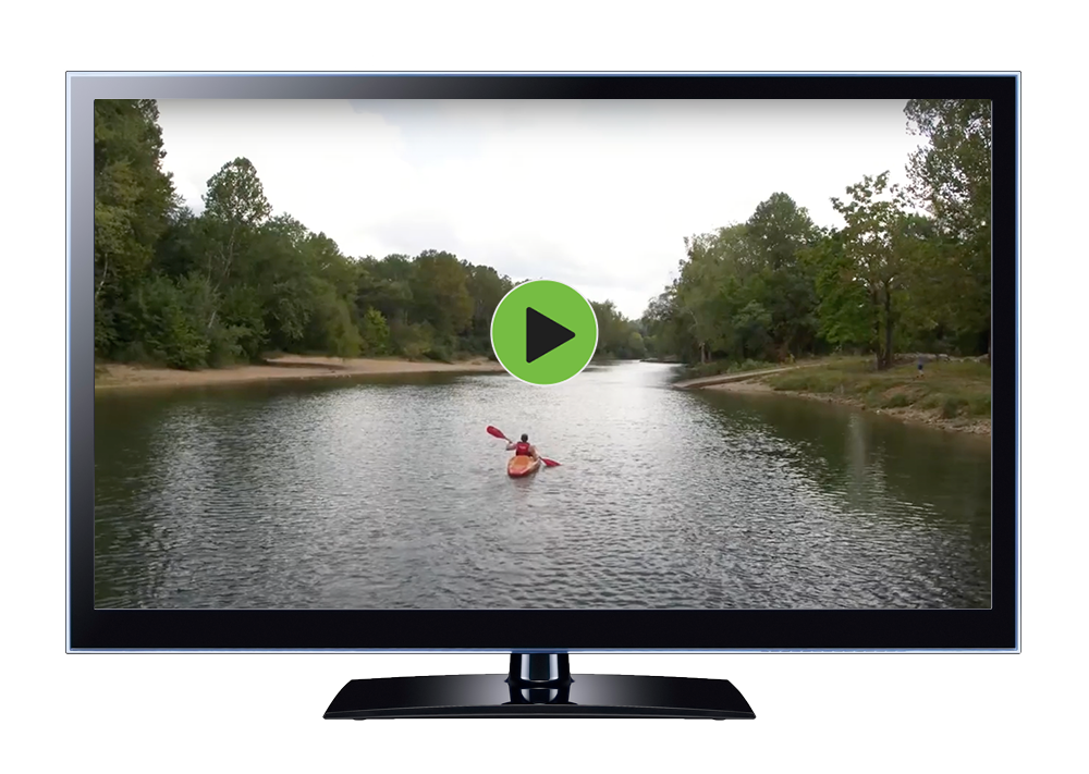 Mock up of the MOPERC video on a tv