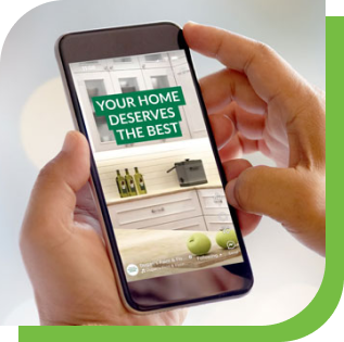 A Dugan's social post being viewed on a phone