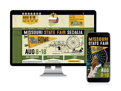 Missouri State Fair Website Preview