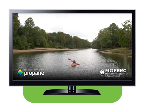 OTT Video Ad with Rural Setting Showing on a TV