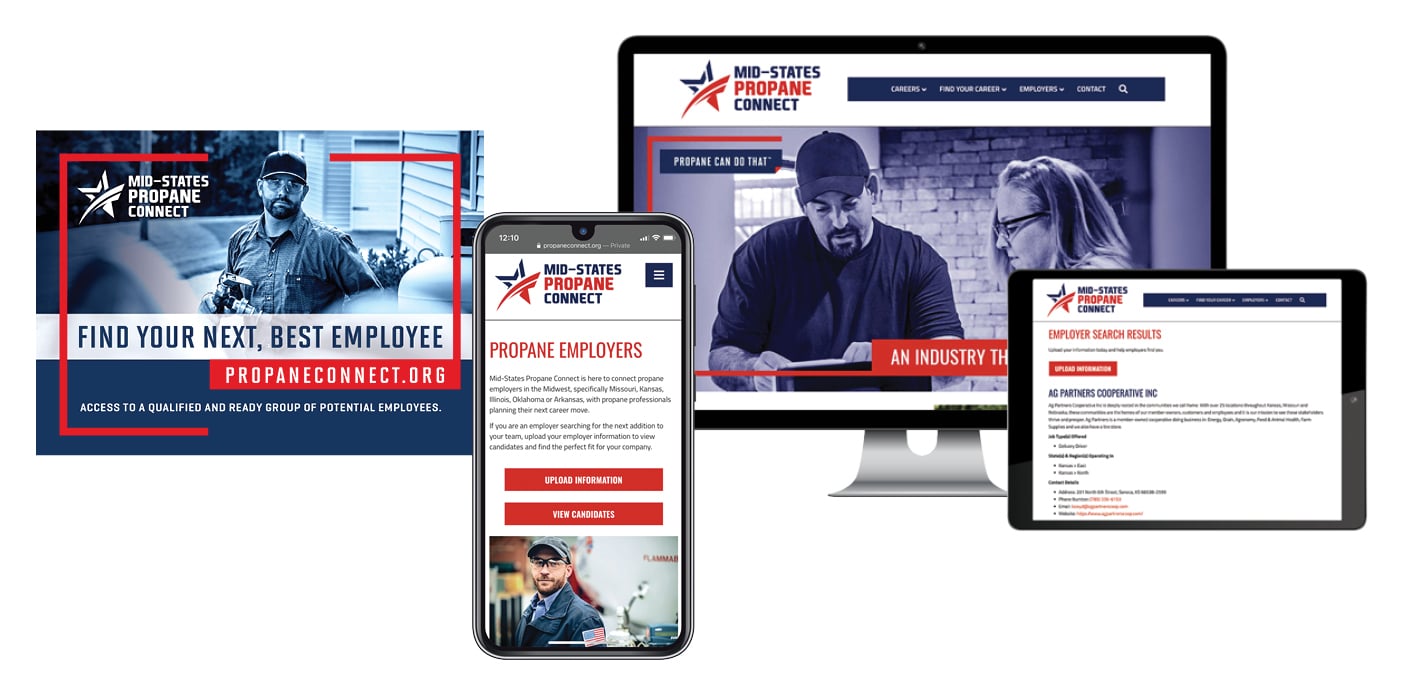 Mid States Propane Connect campaign elements