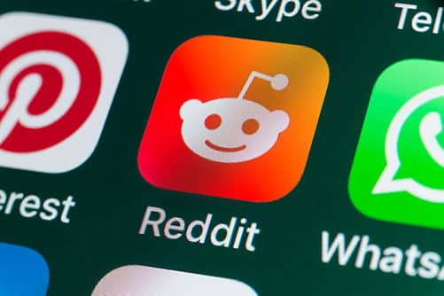 Reddit Icon on a Phone Screen