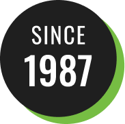 Icon with text since 1987