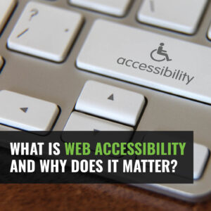 Website Accessibility - Keyboard with and Accessibility Key